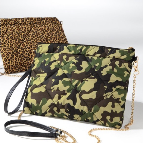 Camo Padded Mini Crossbody Bag - Picture 3 of 7